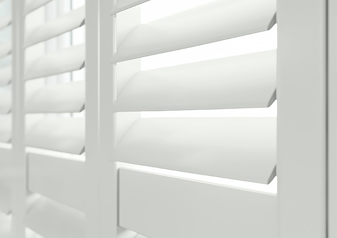 Kensington, Muted White - Tier on Tier Plantation Shutter - Image 4